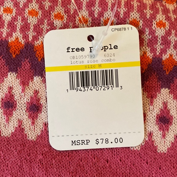 NWT Free People Intimately Winter Warmer Lotus Rose Bodysuit - M - Picture 11 of 14